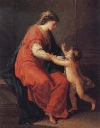 Angelika Kauffmann Madonna mit Kind oil